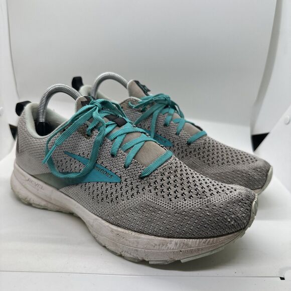 Brooks Revel 4 Women's Size 10 B (Medium) Running Shoes Gray Blue - Picture 1 of 13